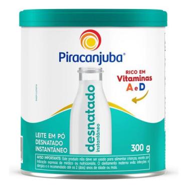 Imagem de Leite em Po Desnatado Instantaneo Piracanjuba 300g Lata