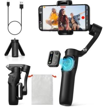 Imagem de Ho~hem iSteady X3 SE Estabilizador de Gimbal para iPhone, Estabilizador de Celular com Controle Remoto Destacável,Gimbal Portátil Dobrável de 3 Eixos para Celular Android e iPhone 16 e 15 Pro Max