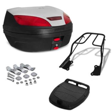Imagem de Baú Bauleto 52 Litros Pro Tork Com Bagageiro Moto Fazer 250 2009 2010 