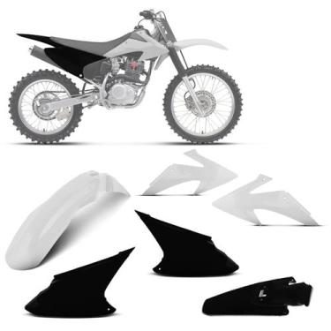 Imagem de Kit plástico personalizado crf 230f 2008 à 2014 - 4 itens (paralama di