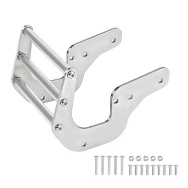 Imagem de GLOBACT Front Bumper Stainless Steel Guard Bar Protector Armor for Losi LMT 1/8 4WD RC Monster Truck Upgrade Parts (Silver)