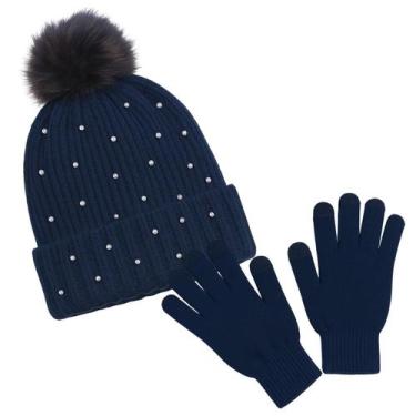 Imagem de Kit Inverno Feminino Touca Térmica e Luvas Touchscreen - Estilo, Confo