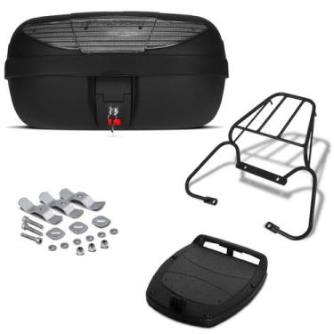 Imagem de Baú 45 Litros Pro Tork + Bagageiro Nx 400 Falcon 2000/08, CRISTAL, NX 