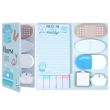 Imagem de Conjunto de notas adesivas autoadesivas para quadro negro (azul enfermeira)