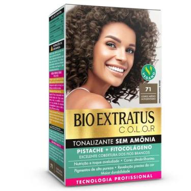 Imagem de Tonalizante Sem amônia Bio Extratus Color Louro Médio Acinzentado 71