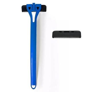 Imagem de Depilador Aparador Pelos Kit Lamina Reposiçao Costas Barriga Corpo Barbeador Depilaçao