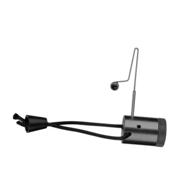 Imagem de UGPLM Suporte para iscas, removedor de anzol com cordão, ferramenta leve para anzol de água doce e salgada, desacoplador e espremedor de iscas, Preto