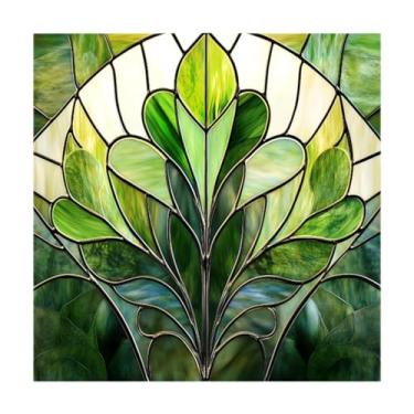 Imagem de shamjina Adesivo de janela de PVC adesivo de vidro colorido decorativo para janela de casa papel de parede artístico para porta de chuveiro de sala de estar, Type D