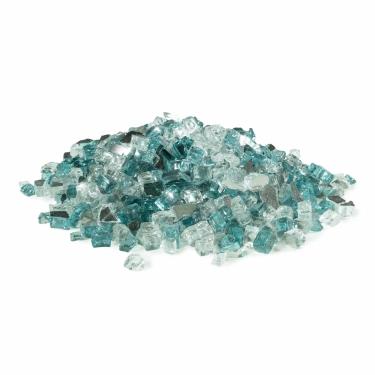 Imagem de Golden Flame Vidro de fogo pré-misturado de 1,27 cm (4,5 kg) - Água no gelo