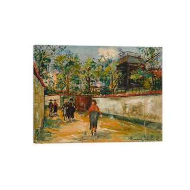 Imagem de Marice Utrilo Famous Paintings Wall Art Framed Canvas Pictures Wall Decor - Quarto Wall Art Painting-Reprodução em tela - The Mill 3/60x80cm24x31inch