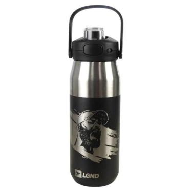 Imagem de Garrafa Térmica Inoxidável Ahu Legendários 750Ml - Preta - Nautika