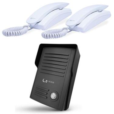 Imagem de Porteiro Eletrônico Lr521 New Baby Interfone Com 2 Pontos Atendimento 