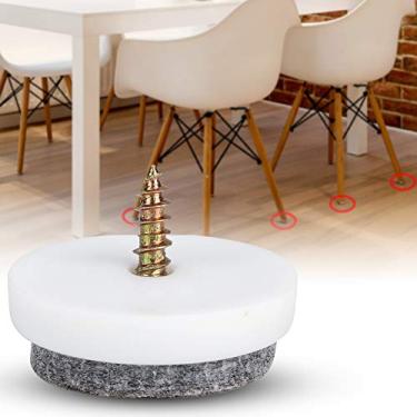 Imagem de Zerodis 50pcs Anti -mobiliário de Caneta Almofadas de Móveis Protetores de Piso Almofadas de Feltro Com Unhas de Aço Inoxidável Adequadas para Cadeira de Mesa de Mesa de de Pentear Penteador de de Cabine de 50pcs (28mm)