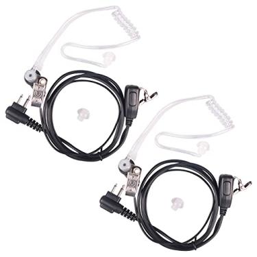 Imagem de Earphmice Fone De Ouvido Para Rádio Motorola, Walkie Talkie Tubo Acústico Oculto 2 Pinos Com Microfone Compatível Motorola Cp200 Gp2000 Xu1100 Pro1150 Mu12, Pacote