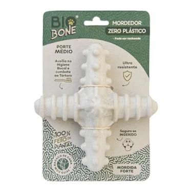 Imagem de Mordedor Asterisco Natural P/Cães Pet BioBone Cana Laranja Madeira G (Asterisco Cana de Açúcar, G)