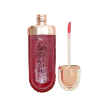 Imagem de Lip Gloss Labial 3D Brilho e Hidratação Febella Make Up, Cor 04