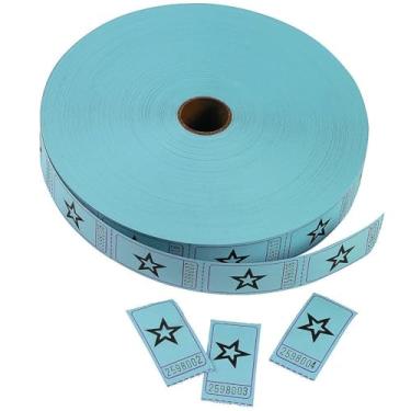 Imagem de Fun Express FX IN-51/39 bilhetes de rifa de rolo único azul com estrela (2000 peças)