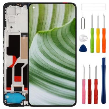 Imagem de [com moldura] Substituição de tela LCD SWARK TFT para Realme GT 5G RMX2202 Substituição do conjunto de digitalizador de tela LCD com kit de ferramentas de reparo atualizado - Sem função de impressão