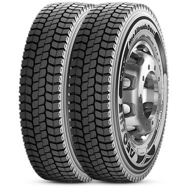 Imagem de Kit 2 Pneu Aro 22.5 275/80R 22.5 Aelous 149/146M 18PR TL