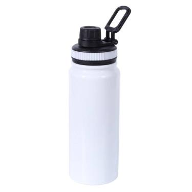 Imagem de Garrafa Térmica Água Squeeze Inox Academia Quente Frio 600ml