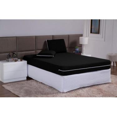 Imagem de Capa De Colchão Viúva Solteirão Malha Gel Com Zíper Resistente Cama Pr