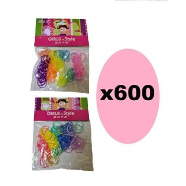 Imagem de 600 Xuxinhas Elásticos De Silicone Colorida Com Bolinha - Lynx Produçõ