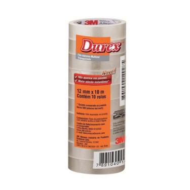 Imagem de Fita Durex 3M 12mmx10m - Embalagem com 10 Unidades
