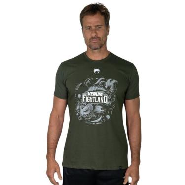 Imagem de Camiseta Venum Fightland Army Verde - P-Masculino
