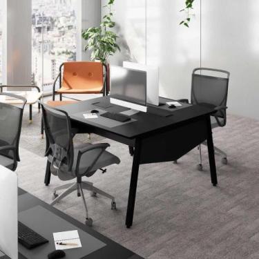 Imagem de Mesa de Escritório Plataforma 90cm c/ Caixa de Tomadas F5 - F5 Office 