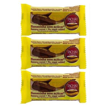 Imagem de Kit 3 Doce Bananinha Tachão sem Açúcar com 30g