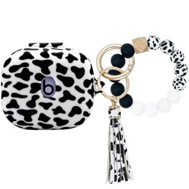 Imagem de PowerDriver Capa compatível com Beats Powerbeats Pro2 (2025), capa de silicone à prova de choque com cordão de pulseira e chaveiro, capa de fone de ouvido sem fio de pele fofa para Beats Powerbeats