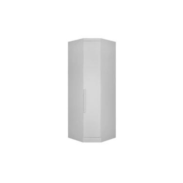 Imagem de Guarda Roupa Closet Casal De Canto Obliquo Rizon/linea C/ 1 Porta Neve - Novo Horizonte