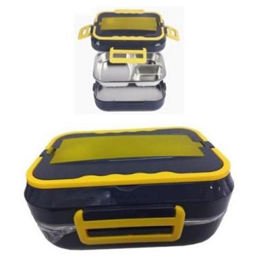 Imagem de Marmita Elétrica Inox Portátil Saída Veicular / Tomada - Doxa