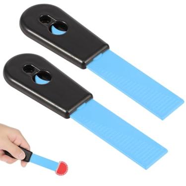 Imagem de LZVXTYM 2 peças de ferramentas raspadoras de cozinha, raspador de limpeza autoafiável 2 em 1 e raspador de gancho, raspador de fogão de vidro para tinta, janela, etiqueta antiga, adesivo de decalque