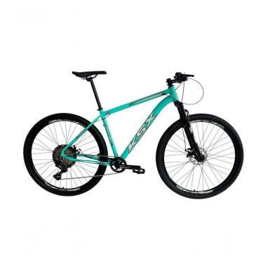 Imagem de Bicicleta Aro 29 Ksx Sd7 12v Garfo Com Trava K7 11/50 Freios Hidráulicos Kit 1x12 - Verde Tiffany Tam. 21