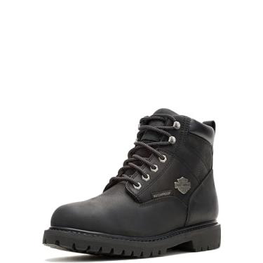 Imagem de Harley-Davidson Bota masculina casual de couro impermeável Gavern, Preto, 45