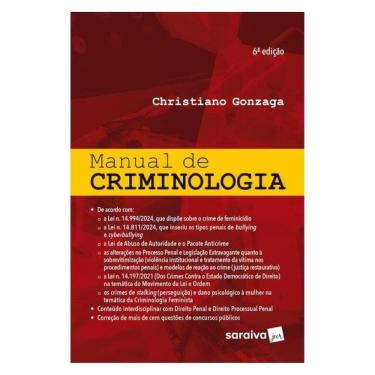 Imagem de Manual De Criminologia - 6ª Edição 2025