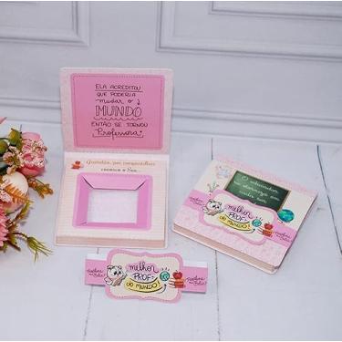 Imagem de Lembrancinha Dia Dos Professores Caixinha Para Mini Talento Pegue e Monte (10 unidades Rosa)