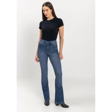 Imagem de Calça Jeans Boot Cut Shaping Com Elastano E Bolsos-Feminino