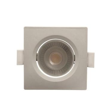 Imagem de Kit 4 Spot Embutir Quadrado Alltop LED MR11 3W 38º - TASCHIBRA, 4000K
