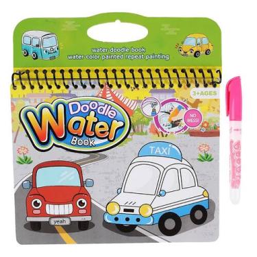 Imagem de Crianças repetíveis doodle aquarela pintura livro com caneta brinquedo