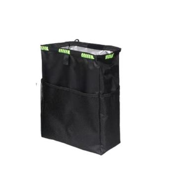 Imagem de Dobrável pendurado carro saco de lixo portátil impermeável carro tra -