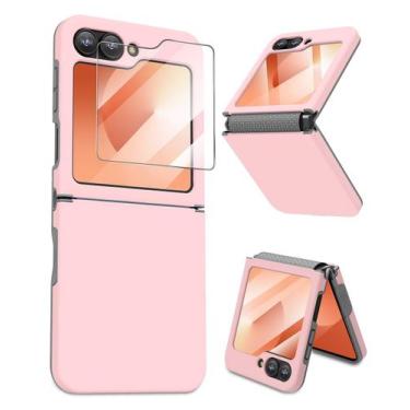 Imagem de Capa de telefone Caka para Samsung Galaxy Z Flip 6 2024 - rosa