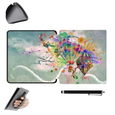 Imagem de GUKSRASO Capa para Kindle Oasis 10ª/9ª Geração 2019/2017 (Modelo: CW24WI/S8IN4O) - Adequado Apenas para 7 Polegadas, Capa Protetora Fina e leve de TPU com Alça de Mão e Caneta