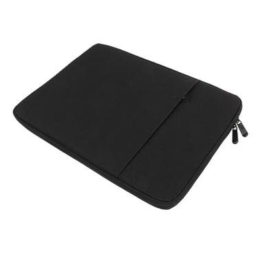 Imagem de Domary Bolsa para Laptop, Capa de Tecido Oxford Com Zíper Duplo de Metal para Absorção de Choque para Notebook de 14,1 pol. 15,4 pol., Design Moderno, Grande Capacidade, Pontos (Preto)