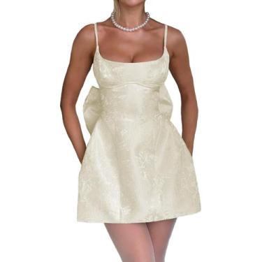 Imagem de Vestido Cudiew Ivory Corset HOCO Satin Jacquard tamanho 6 para adolesc