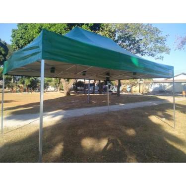 Imagem de Tenda Sanfonada 4,5X3,0 Metros PVC VINILICA - Goiânia Tendas, Verde