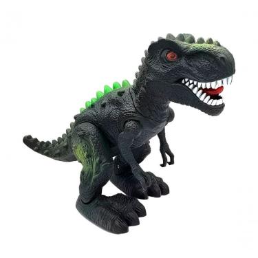 Imagem de Tiranossauro Rex Elétrico Dinossauro Leds Verde Articulável