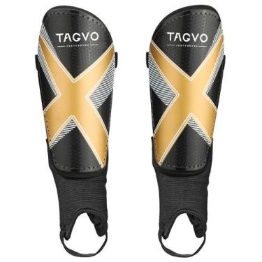 Imagem de Caneleiras de futebol TAGVO para crianças e jovens de 3 a 16 anos