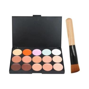 Imagem de Corretivo facial profissional, camuflagem creme, contorno paleta, 15 c